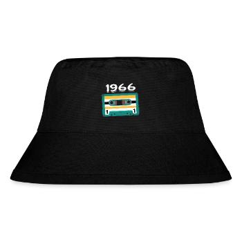 Cassette 1966 Vintage Anniversary 1966 - Stanley/Stella Recycled Bucket Hat - black - Front
