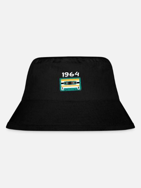 Kassette 1964 Jahrgang Jubiläum 1964 - Stanley/Stella recycelter Bucket Hat - Schwarz
