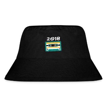 Cassette 2018 Vintage Anniversary 2018 - Stanley/Stella Recycled Bucket Hat - black - Front