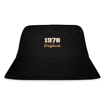 1978 Vintage Jubiläum Retro Geschenk 1978 - Stanley/Stella recycelter Bucket Hat - Schwarz - Vorne