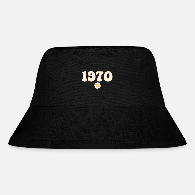 1970 - Geschenk Jahrgang 1970 - Stanley/Stella recycelter Bucket Hat - Schwarz