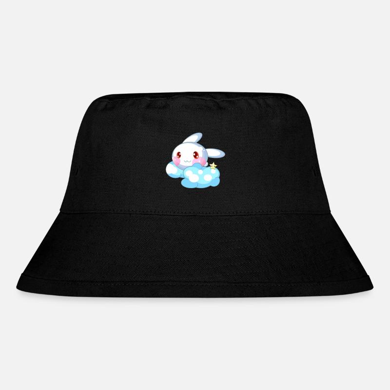 Hase süß Kinder - Stanley/Stella recycelter Bucket Hat - Schwarz