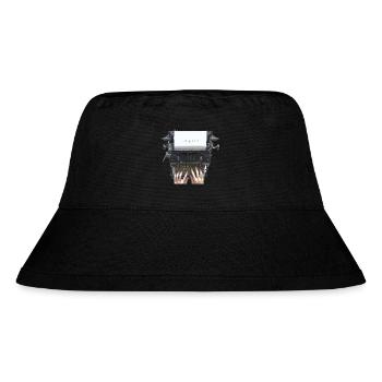 Inspire Typo Vintage Schreibmaschine - Stanley/Stella recycelter Bucket Hat - Schwarz - Vorne