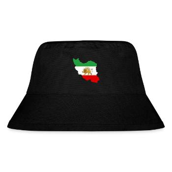Iranische Flagge Löwe und Sonne - شیر خورشید پرچم - Stanley/Stella recycelter Bucket Hat - Schwarz - Vorne