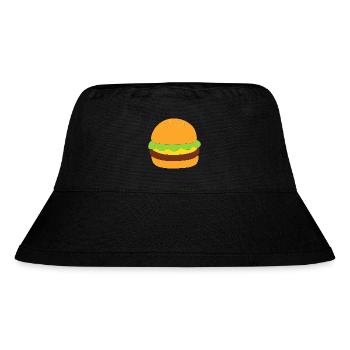 Burger, fast food, essen, kochen - Stanley/Stella recycelter Bucket Hat - Schwarz - Vorne