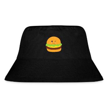 Burger, fast food, essen, kochen - Stanley/Stella recycelter Bucket Hat - Schwarz - Vorne