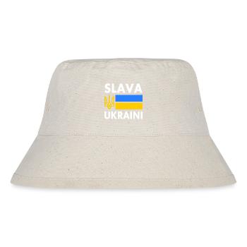 Slava ukraini - Stanley/Stella Recycled Bucket Hat - natural - Front