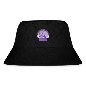 Horn Musikerin Instrument Mädchen Geschenk - Stanley/Stella recycelter Bucket Hat - Schwarz - Vorne