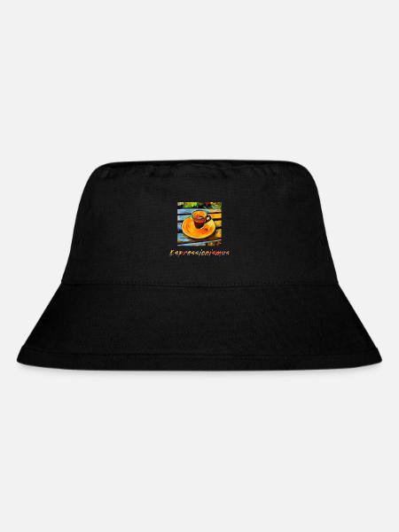 Expressionismus Espresso ergibt Espressionismus - Stanley/Stella recycelter Bucket Hat - Schwarz