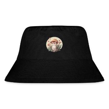 Aesthetic Cat Toadstool Hat Mushroom Cottagecore - Stanley/Stella Recycled Bucket Hat - black - Front