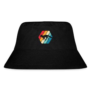 Fuchs Reineke Rotpelz Tier Wald Natur Retro - Stanley/Stella recycelter Bucket Hat - Schwarz - Vorne