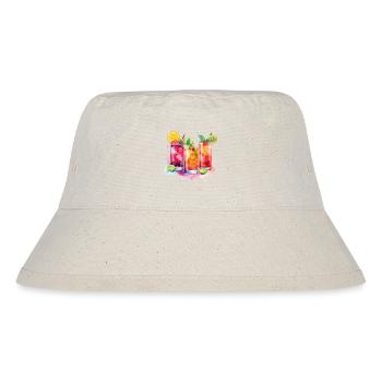 Cocktail Summer Beach Bar Club Party Drink - Stanley/Stella Recycled Bucket Hat - natural - Front