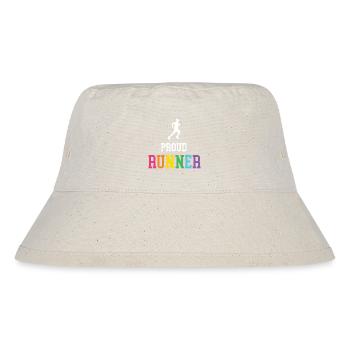 Stolze LGBT-Läuferin - Stanley/Stella recycelter Bucket Hat - Naturweiß - Vorne