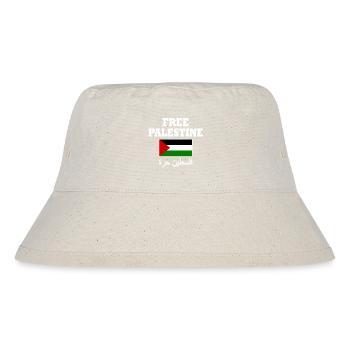 Free palestine - Stanley/Stella Recycled Bucket Hat - natural - Front
