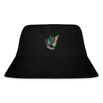 Kolibri - Stanley/Stella recycelter Bucket Hat - Schwarz - Vorne