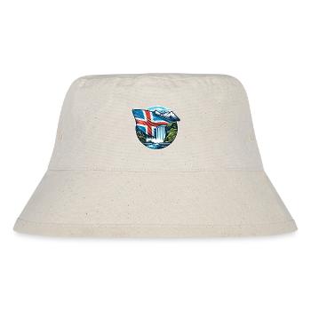 iceland Island 2 - Stanley/Stella recycelter Bucket Hat - Naturweiß - Vorne
