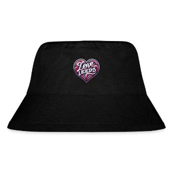 I love Leeds - Stanley/Stella Recycled Bucket Hat - black - Front