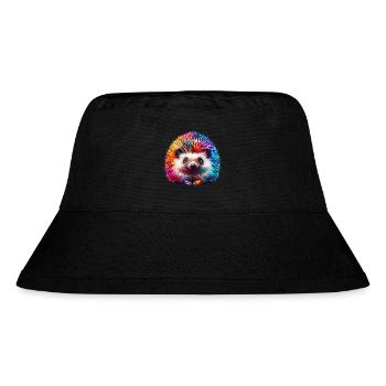 Igel - Stanley/Stella recycelter Bucket Hat - Schwarz - Vorne