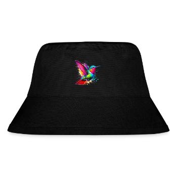 Hummingbird - Stanley/Stella Recycled Bucket Hat - black - Front