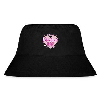I hate valentine`s day - Stanley/Stella recycelter Bucket Hat - Schwarz - Vorne