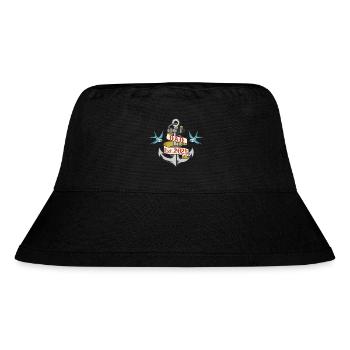 Anker Dad 25 Vater Baby Papa 2025 Vatertag - Stanley/Stella recycelter Bucket Hat - Schwarz - Vorne
