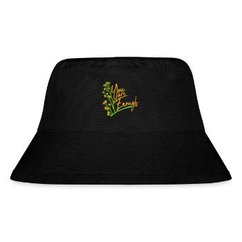 You Are Enough Self Love Motivational Quote - Stanley/Stella Recycled Bucket Hat - black - Front