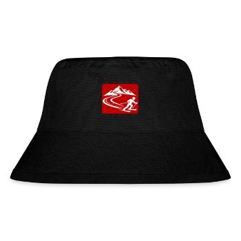 Ski Mountains - Stanley/Stella Recycled Bucket Hat - black - Front