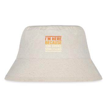 Installateur Klempner - Stanley/Stella recycelter Bucket Hat - Naturweiß - Vorne