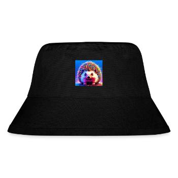 Igel - Stanley/Stella recycelter Bucket Hat - Schwarz - Vorne