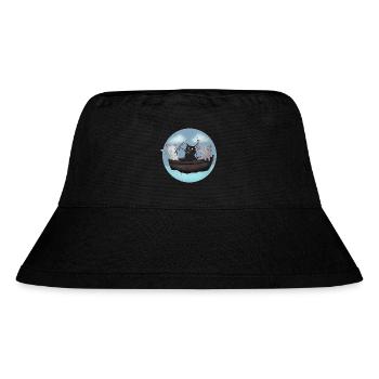 Kawaii Cats Fischerboot-Hemd - Stanley/Stella recycelter Bucket Hat - Schwarz - Vorne