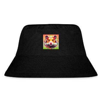Hamster - Stanley/Stella recycelter Bucket Hat - Schwarz - Vorne