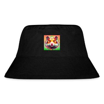 Hamster - Stanley/Stella recycelter Bucket Hat - Schwarz - Vorne