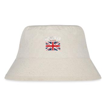 England Flagge Vintage Union Jack - Stanley/Stella recycelter Bucket Hat - Naturweiß - Vorne
