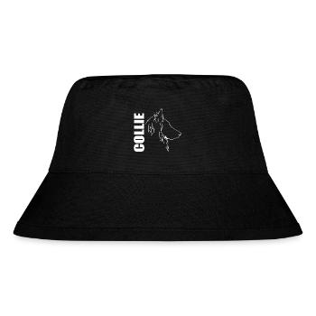Langhaar Collie Profil Hunde Hund Wilsigns - Stanley/Stella recycelter Bucket Hat - Schwarz - Vorne