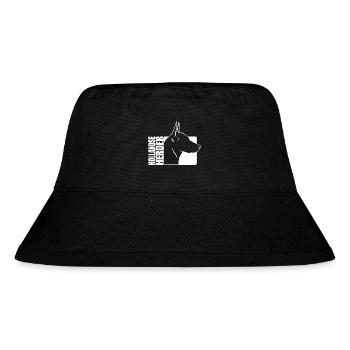 Hollandse Herder Profil Hunde Hund Wilsigns - Stanley/Stella recycelter Bucket Hat - Schwarz - Vorne