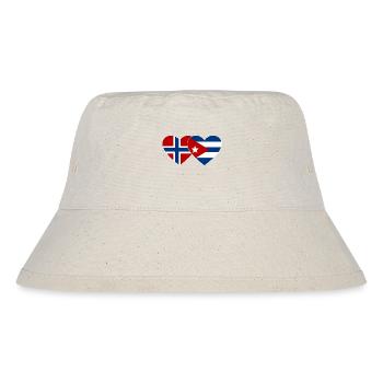 Norvège Drapeau de Cuba Cœur - Bob recyclé Stanley/Stella - blanc naturel - Devant