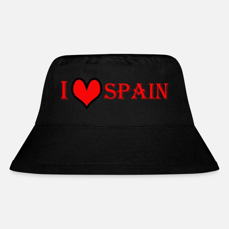 I love Spain - Stanley/Stella recycelter Bucket Hat - Schwarz