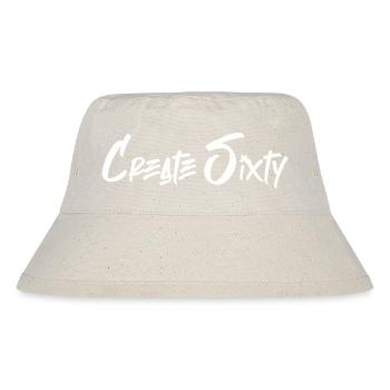 Create Sixty Merch - Stanley/Stella recycelter Bucket Hat - Naturweiß - Vorne