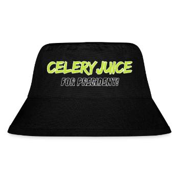 Celeryjuice for President - Stanley/Stella recycelter Bucket Hat - Schwarz - Vorne