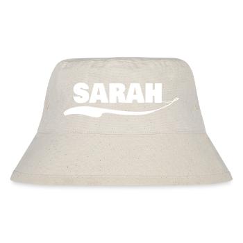 Vorname sarah - Stanley/Stella recycelter Bucket Hat - Naturweiß - Vorne