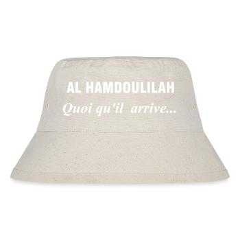Design Calligraphy Al Hamdoulah - Stanley/Stella Recycled Bucket Hat - natural - Front