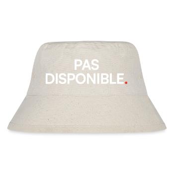 Pas disponible humour attitude moderne - Bob recyclé Stanley/Stella - blanc naturel - Devant