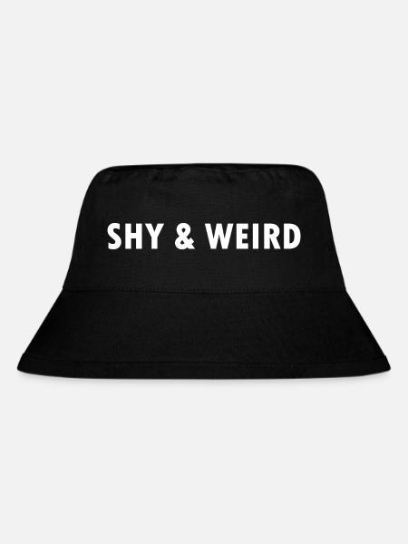 Shy & Weird - Stanley/Stella Recycled Bucket Hat - black