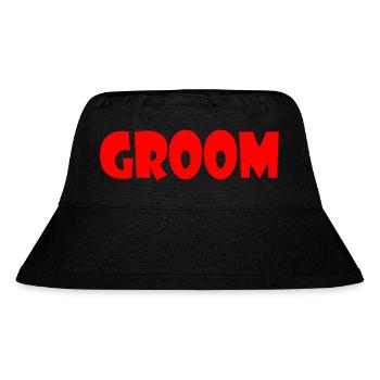 Groom - Stanley/Stella recycelter Bucket Hat - Schwarz - Vorne