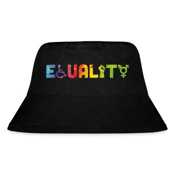 Equality - Stanley/Stella Recycled Bucket Hat - black - Front