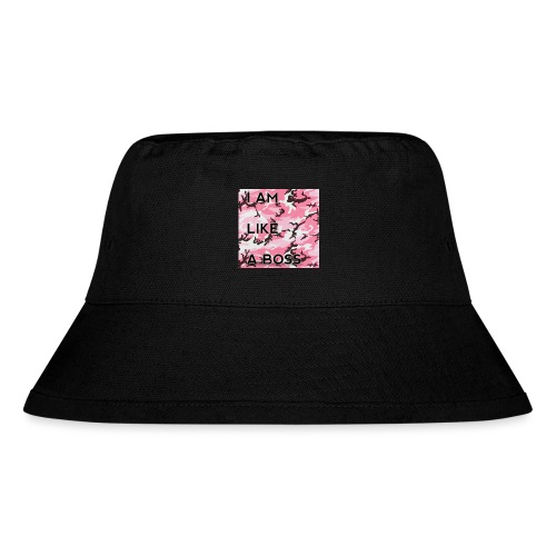 i am loke a boss premium pink camo - Stanley/Stella Bucket Hat