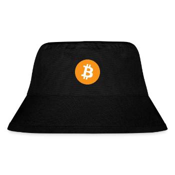 bitcoin logo - Stanley/Stella Recycled Bucket Hat - black - Front