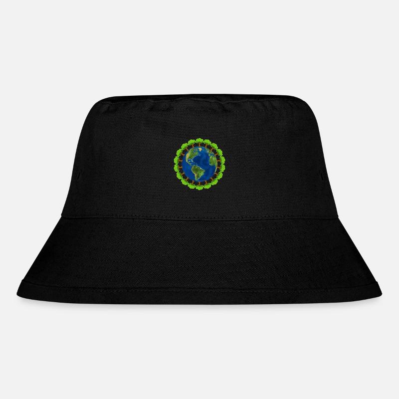 worldtree - Stanley/Stella Recycled Bucket Hat - black