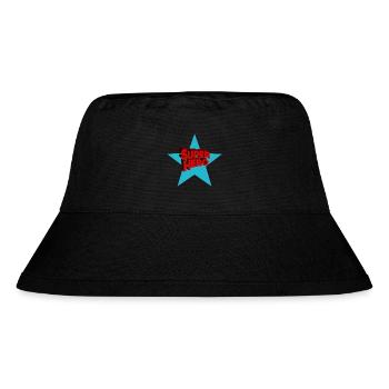 Superhero Superhelden - Stanley/Stella recycelter Bucket Hat - Schwarz - Vorne