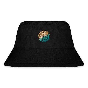 mehr meer - Stanley/Stella recycelter Bucket Hat - Schwarz - Vorne